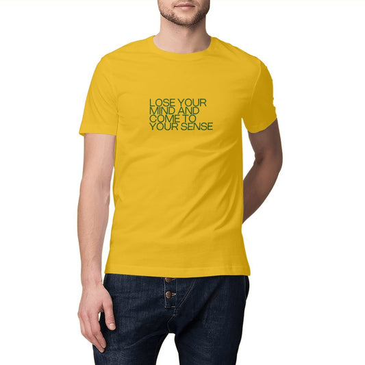 Custom tee-shirt, Perls, green on yellow, front visual_Yellow